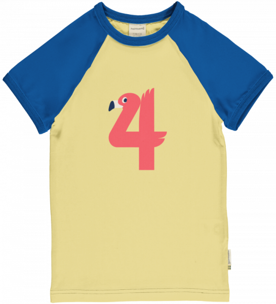 T-Shirt Geburtstag 4 Flamingo - Maxomorra