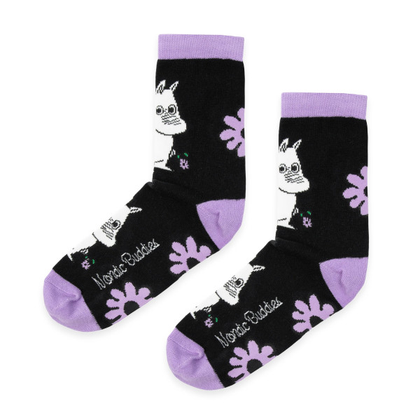 Socken 'Mumin Blume' schwarz Gr. 36-42