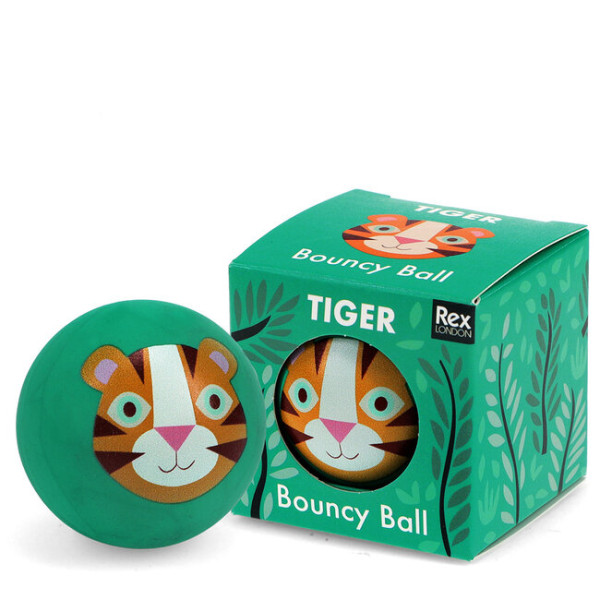 Hüpfender Flummiball Tiger
