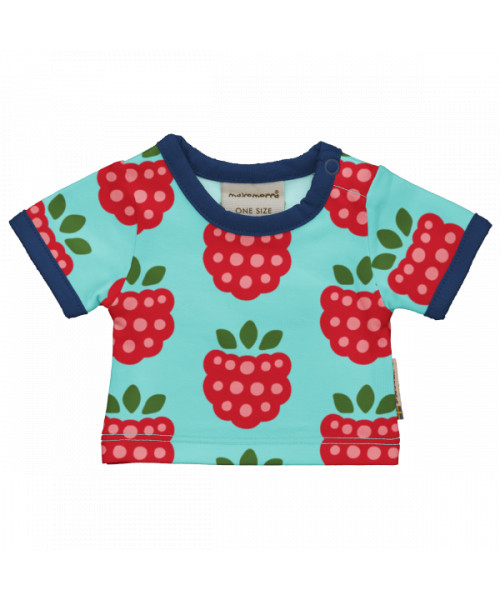Maxomorra Shirt für Puppen Himbeeren Raspberry pink
