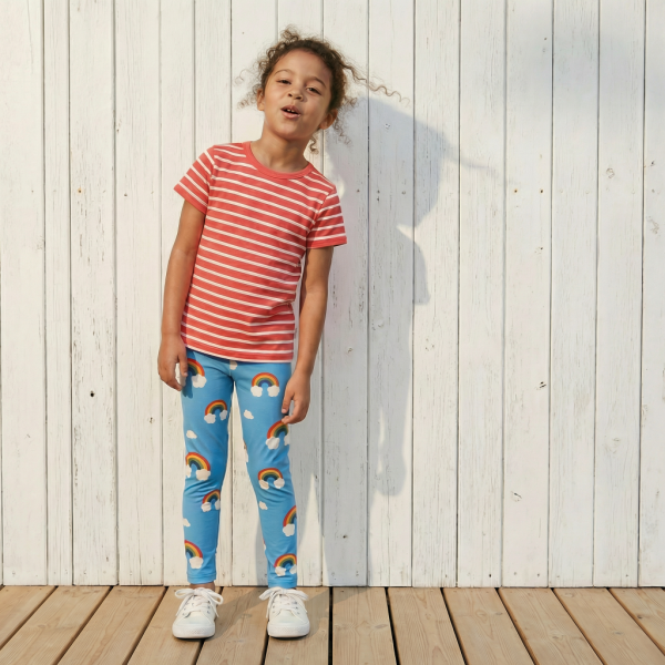 Leggings Rainbow Blue - Maxomorra