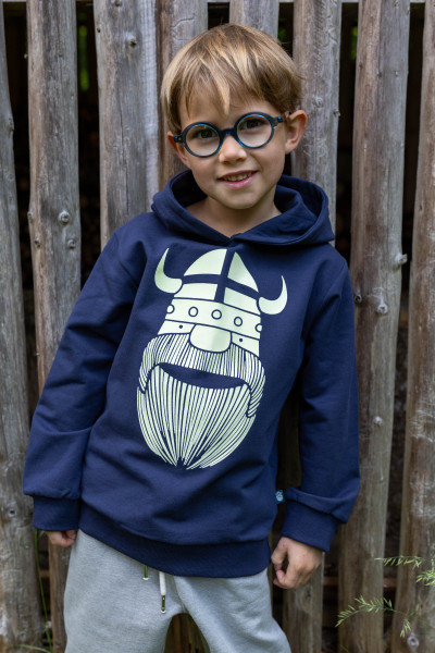 Kapuzenpullover Danewarrior 'Glow in the dark' navy