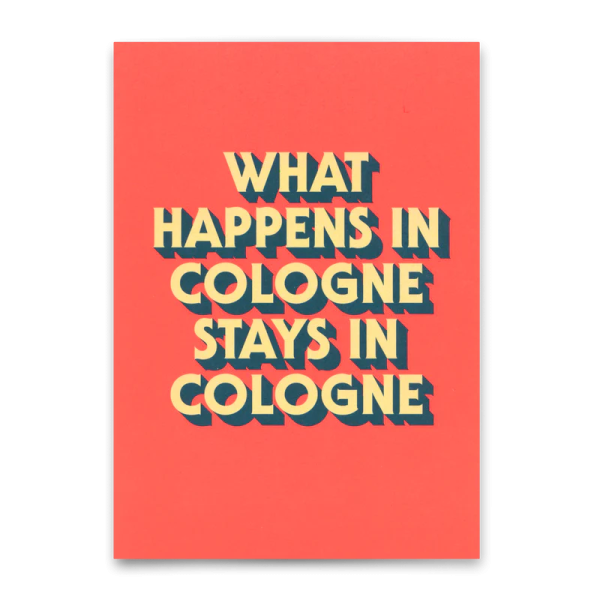 Postkarte 'What happens in Cologne' - Deli Cards