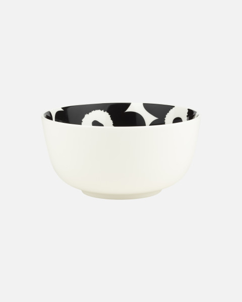 Marimekko Unikko Schale schwarz weiss