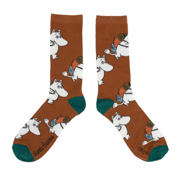 Nordic Buddies Mumin braun Socken Gr. 40-45