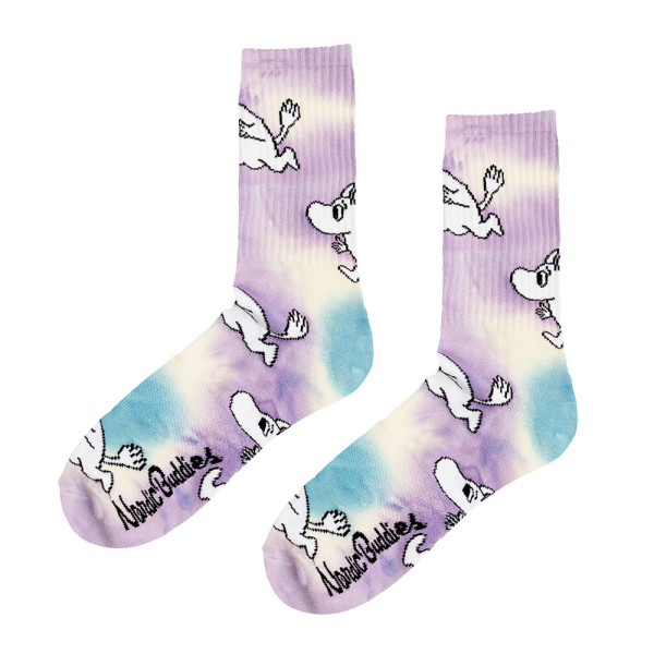Socken Mumin Batik Lila/Türkis dunkel Active Crew Gr. 40-45