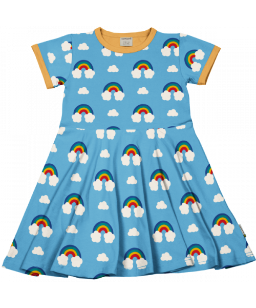 Maxomorra Drehkleid kurzarm Rainbow