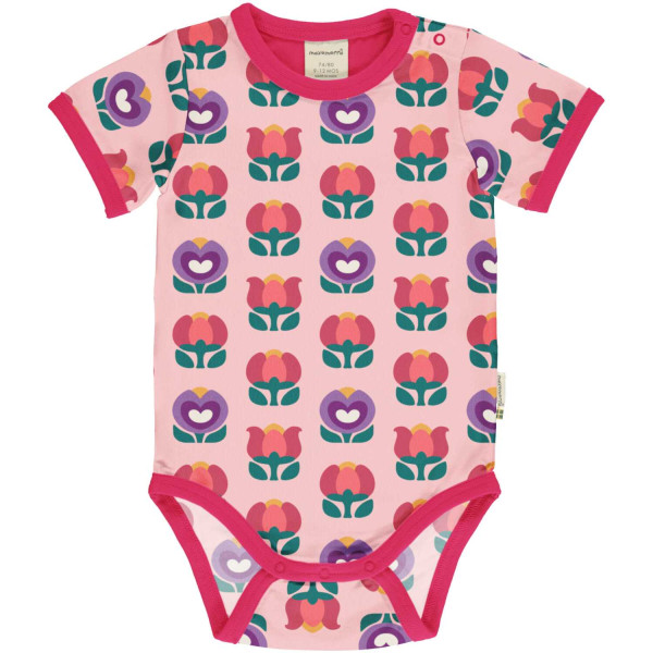 Maxomorra Body Kurzarm Picnic Tulip