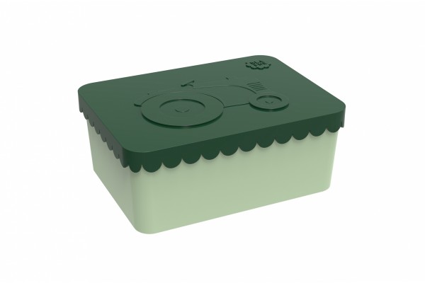 Blafre Lunchbox klein Traktor dunkelgrün/hellgrün
