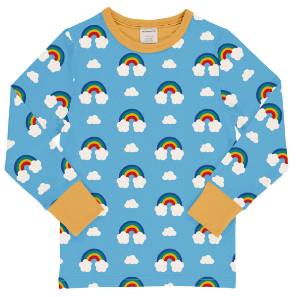 Maxomorra Langarmshirt Rainbow blue