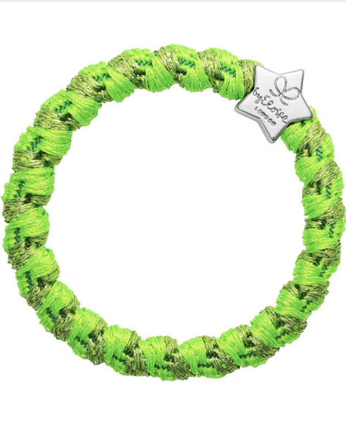 By Eloise Haargummi Woven Silver Star green