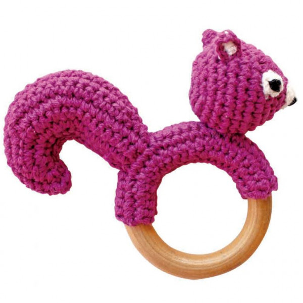Sindibaba Greifring Eichhörnchen lila