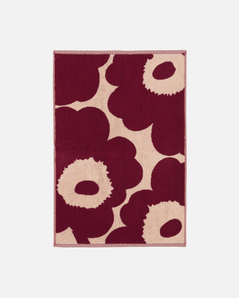 Marimekko Unikko Handtuch pink dark cherry
