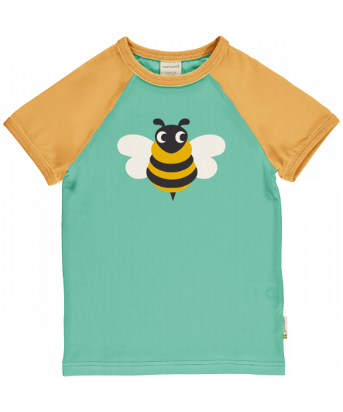 Maxomorra T-Shirt Kurzarm Raglan Bee