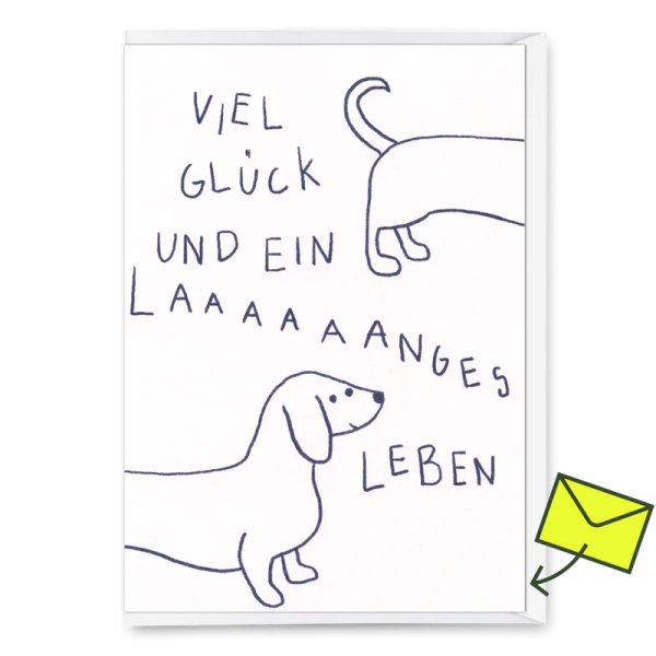 Klappkarte 'Langes Leben' - Deli Cards