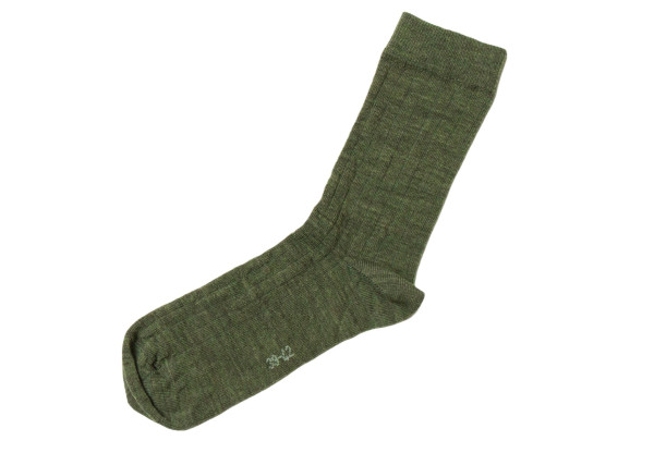 Joha Rib Socken Wolle Grün