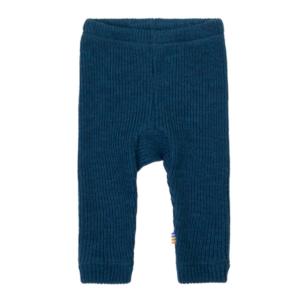 Strickleggings Merinowolle Dunkelblau