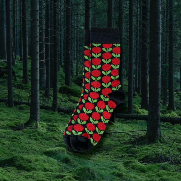 Floryd Preiselbeere WOLL Socken