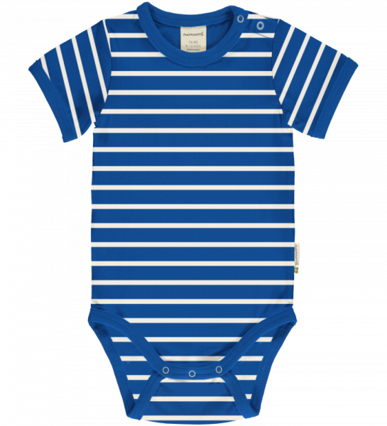 Body Kurzarm Blue Stripes - Maxomorra