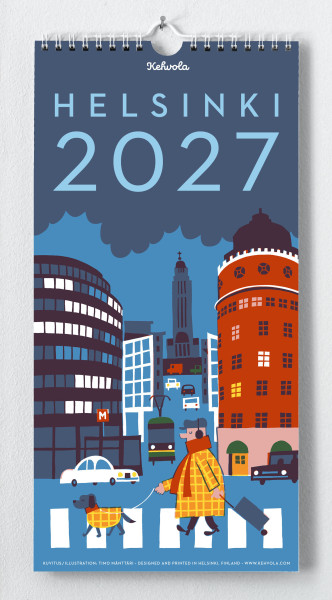 Wandkalender 'Helsinki' 2027 - Kehvola