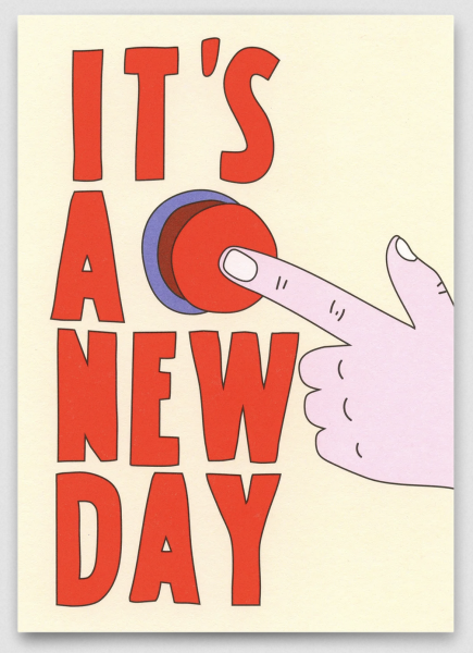 Postkarte It's a new day - Deli Cards