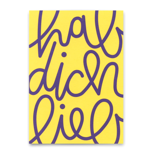 Postkarte 'hab dich lieb' - Deli Cards