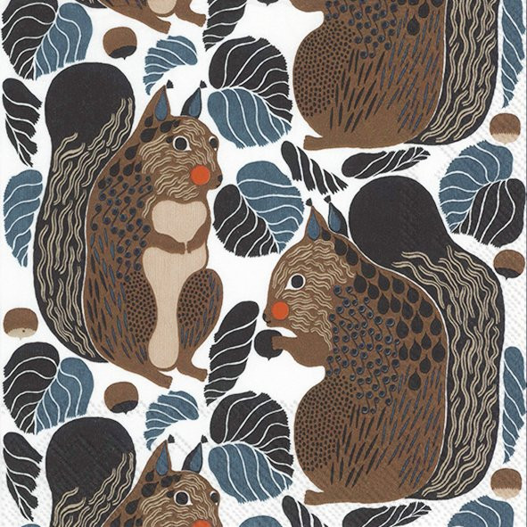 Marimekko Servietten Kurre brown