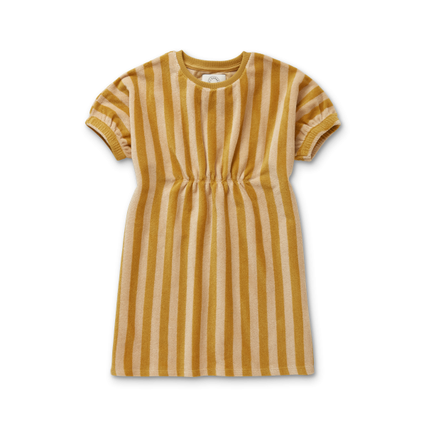 Sproet & Sprout Kleid Stripe gelb