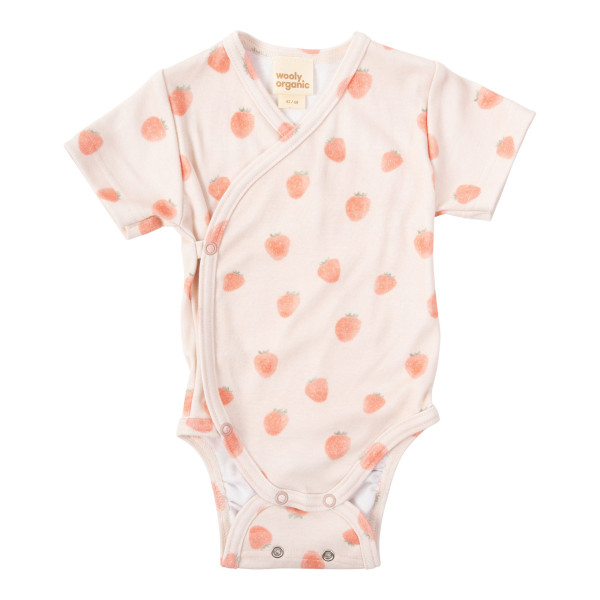 Wickelbody Kurzarm Strawberry Spark - organic