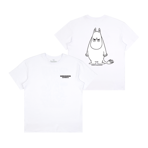 T-Shirt Angry Moomin weiß | Nordic Buddies | Unisex T-Shirt 100% Baumwollw