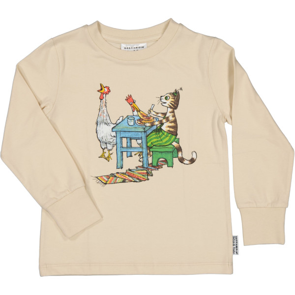 Geggamoja Findus Langarmshirt Beige