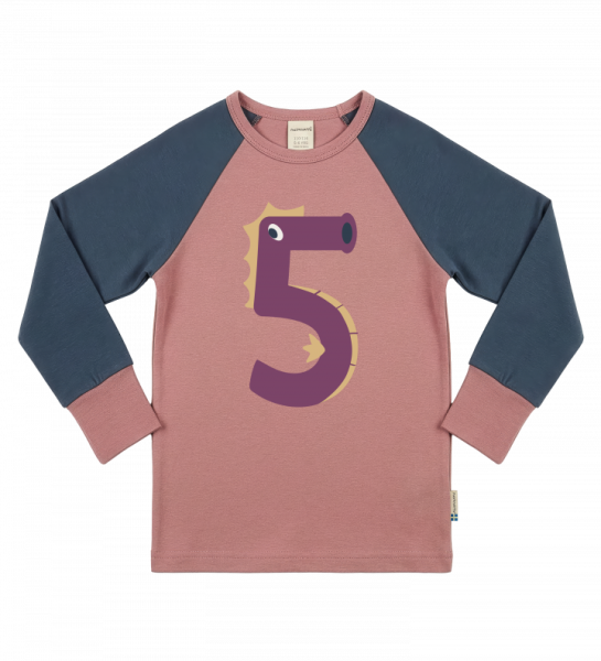 Langarmshirt Geburtstag 5 Seahorse - Maxomorra