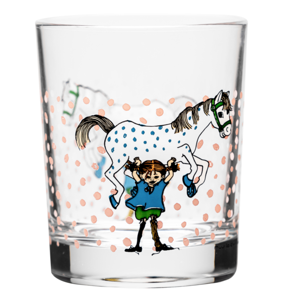 Muurla Glas Pippi Langstrumpf rosa
