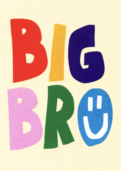 Postkarte Big Bro - Deli Cards