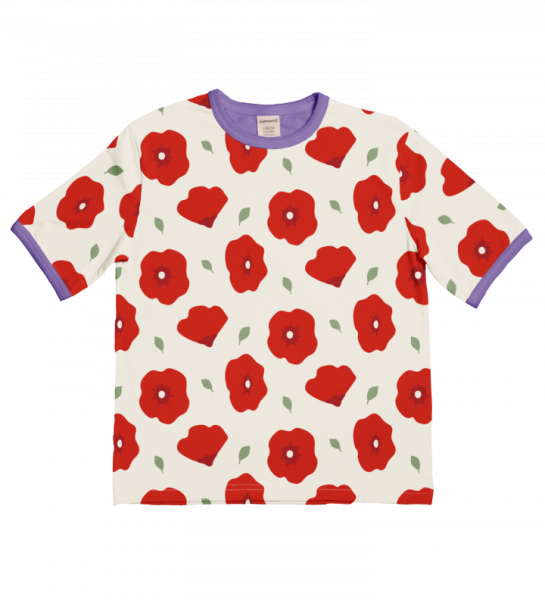 T-Shirt Oversize Poppy - Maxomorra