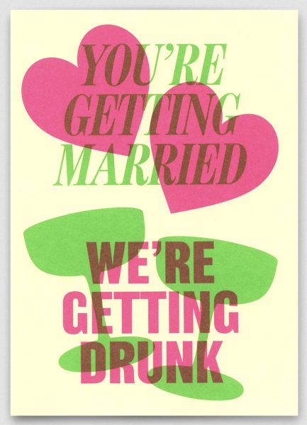 Postkarte Married & Drunk - Deli Cards