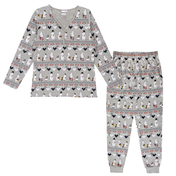 Schlafanzug Mumin Winterheart Grey Damen