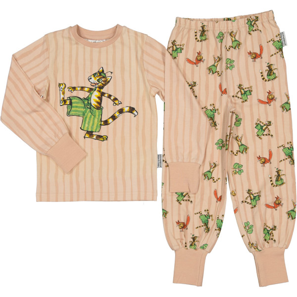 Geggamoja Findus Langarm Pyjama rosa