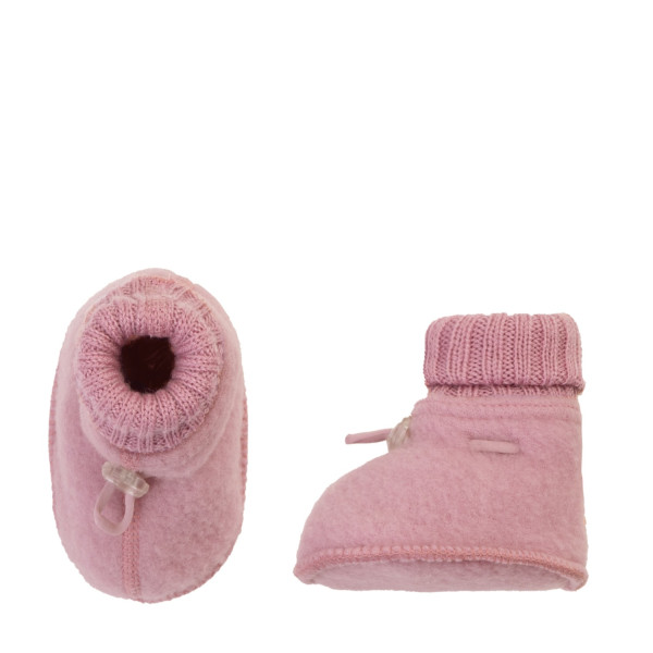 Babyschuhe Wollfleece Dusty Rosa