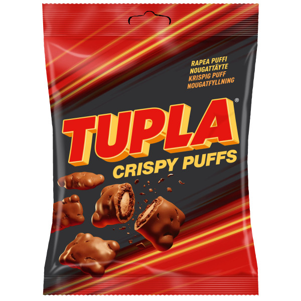 Tupla Crispy Puff Schokopuffreis mit Nougatgeschmack