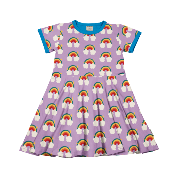 Maxomorra Drehkleid kurzarm Tales Rainbow Regenbogen