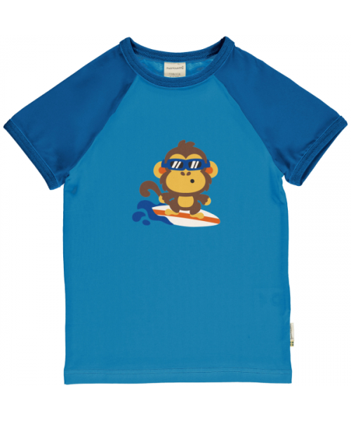 Maxomorra T-Shirt Kurzarm Raglan Monkey