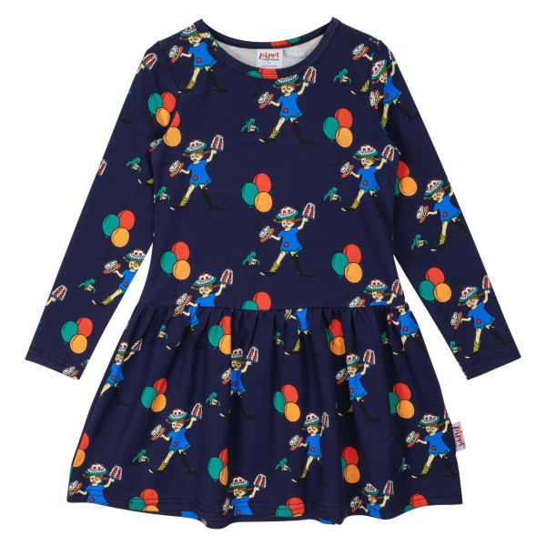 Kleid Pippi Langstrumpf 'Ballons Blau'