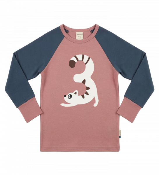 Langarmshirt Geburtstag 3 Cat - Maxomorra