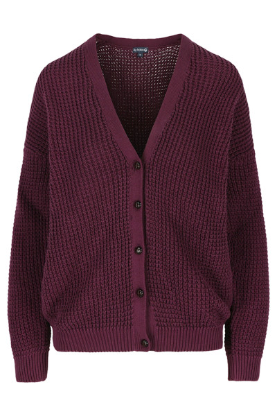 Lily Balou Damen Strickjacke Grape Wine lila