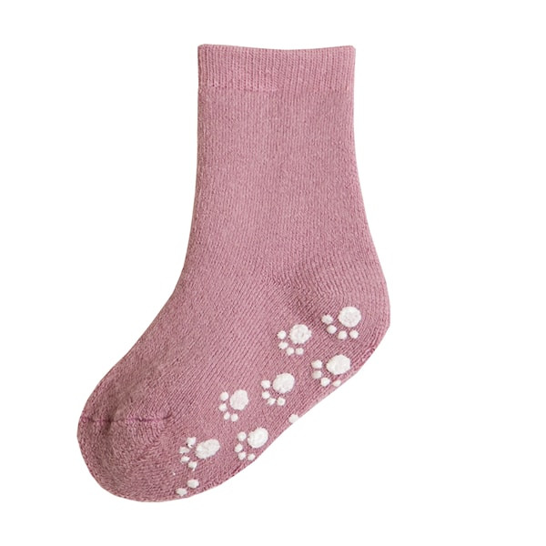Joha Wollsocken altrosa anti-Rutschsocken