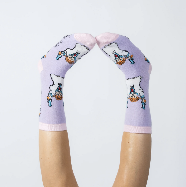 Socken Pippi Langstrumpf THE BANG Lila Gr. 36-42