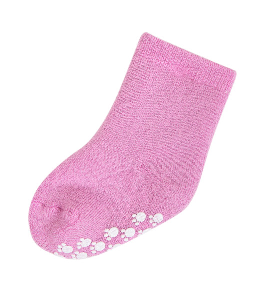 Joha Wollsocken rosa anti-Rutschsocken