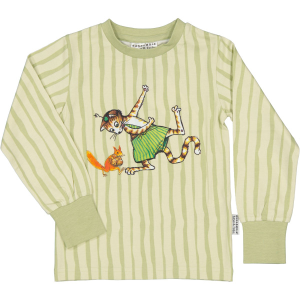 Geggamoja Findus Langarmshirt Olive Grün