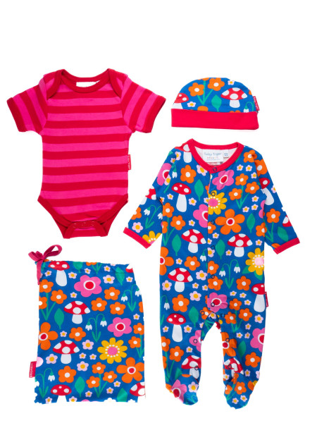 Toby Tiger Baby Geschenkset Floral Mushroom